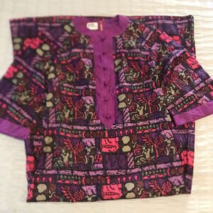 Prima Bangkok Thailand 100 Percent Pure Thai Silk Hand Woven Maxi Dress Size 10‎